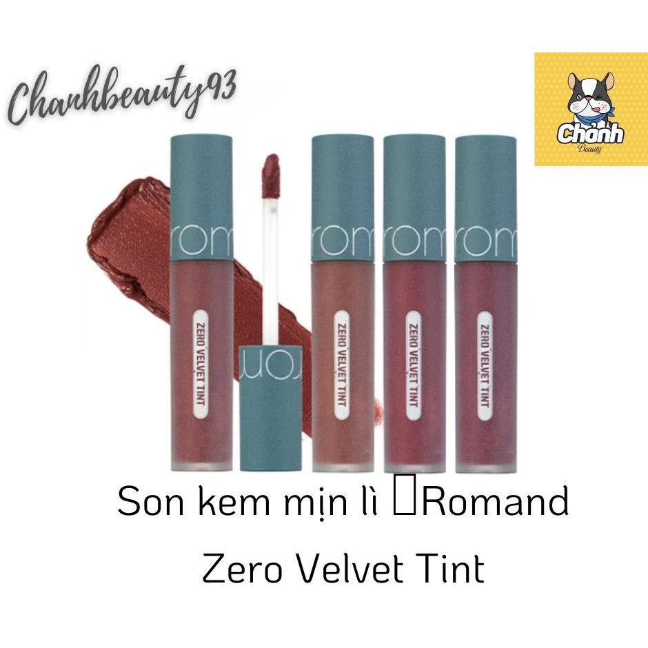 Son kem mịn lì Romand Zero Velvet Tint