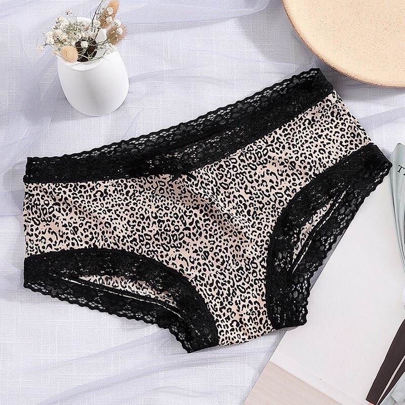 QUẦN LÓT BEO HỌA TIẾT BEO, BÁO CAO CẤP VIỀN PHỐI REN CỰC ĐỈNH