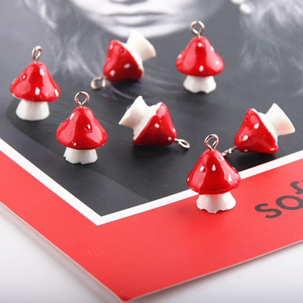 Set 10 Mặt Vòng cổ Hình Cây Nấm 3D DIY