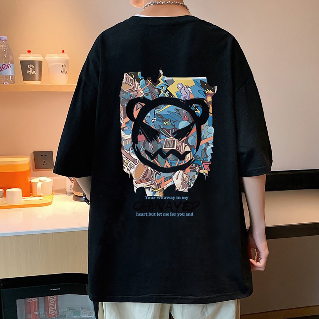 Áo thun unisex tay lỡ form rộng thời trang cao cấp in hình cực ngầu phong cách unisex Hàn Quốc AT287