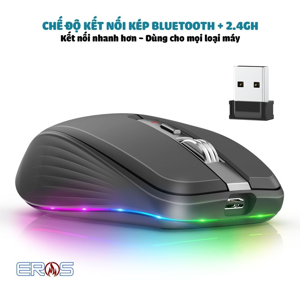CHUỘT KHÔNG DÂY FMOUSE M303 CHẾ ĐỘ KẾT NỐI KÉP|CHỐNG ỒN|THỜI TRANG