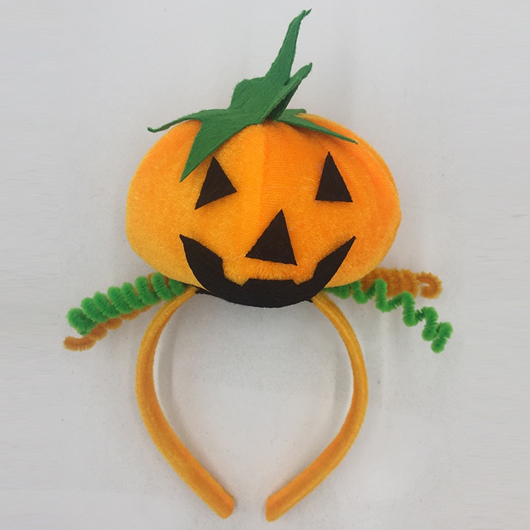 Băng Đô Cài Tóc Kèm Nón Phù Thủy Và Bóng Lông Trang Trí Halloween