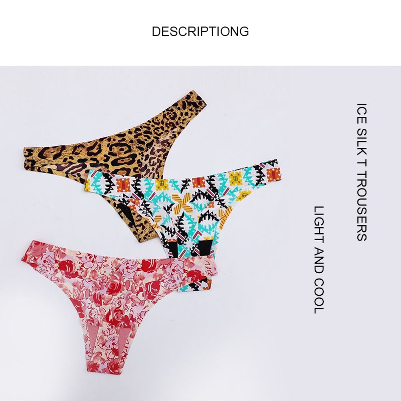 Quần lót không đường may Zxyouping chất liệu lụa lạnh màu sắc đơn giản quyến rũ cho nữ