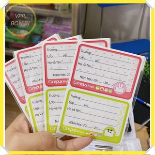 Sét 24 chiếc nhãn vở Campus CPK12, nhãn dính tập giá rẻ