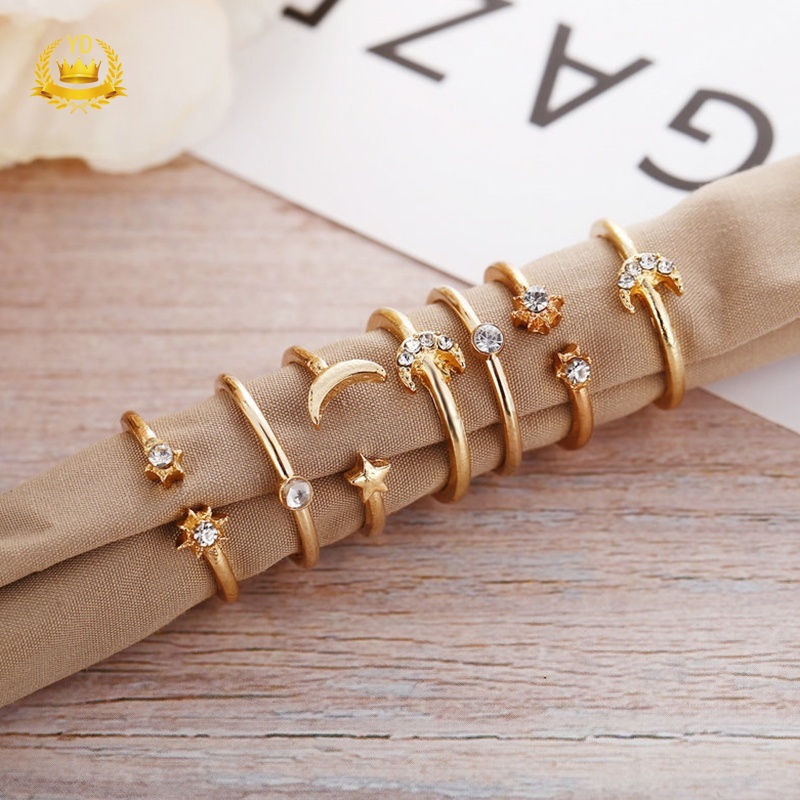 Set Nhẫn Đeo Khớp Ngón Tay Phong Cách Vintage Cho Nữ