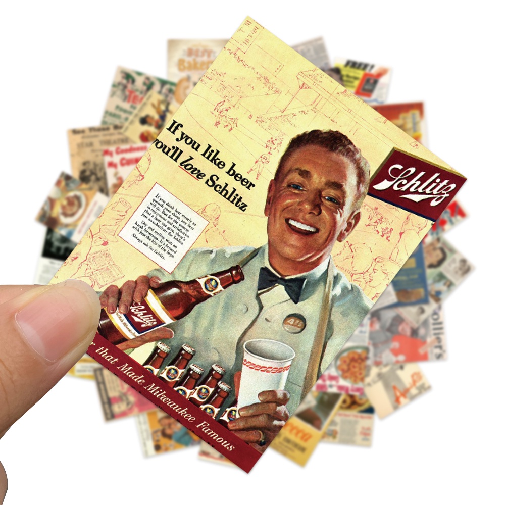 Set 10/25/50 miếng dán trang trí laptop / xe hơi / vali chống thấm nước thời trang