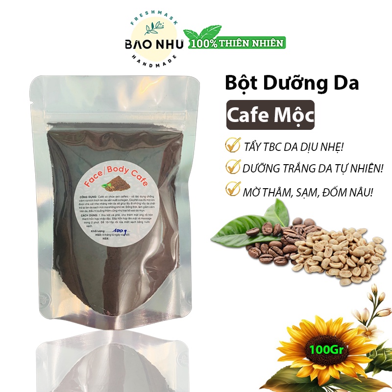 Bột Cafe Handmade - Trắng Da + Săn Chắc + Tẩy Tbc
