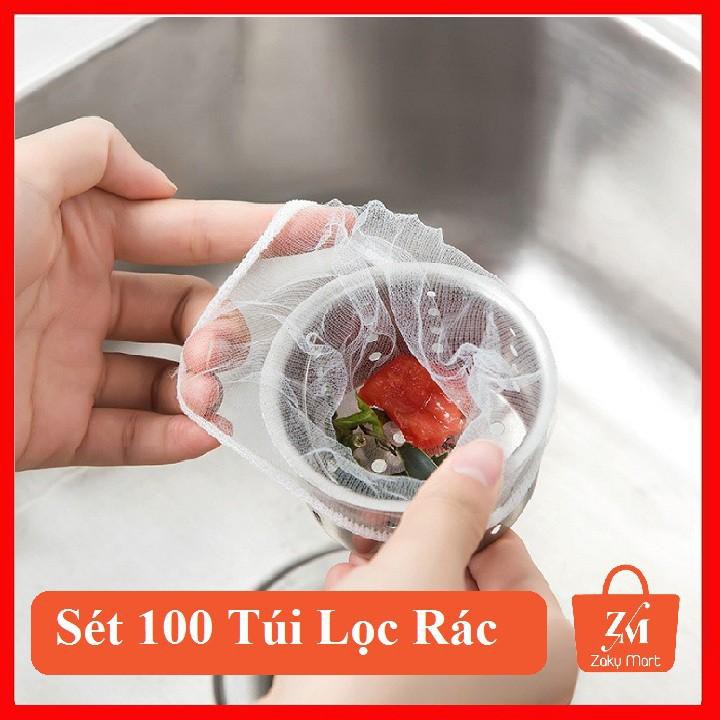 Túi Lọc Rác Bồn Rửa Chén Bát sét 100 chiếc Siêu Cao Cấp