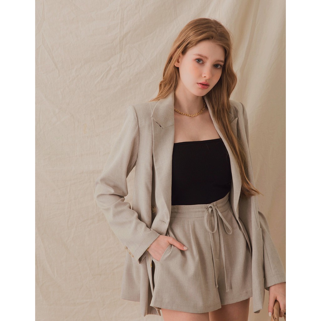 [Mã FAMALLT5 giảm 15% đơn 150k] Áo khoác blazer thanh lịch có đệm vai nữ Air Space 2111826003 | BigBuy360 - bigbuy360.vn