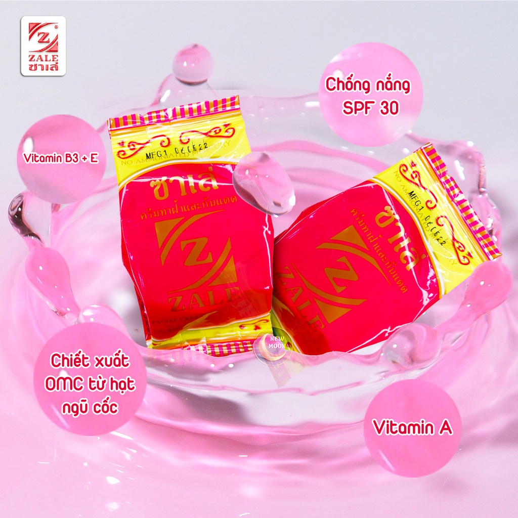 Kem Dưỡng Trắng Da ZALE Vàng 3g Chống Năng SPF 30