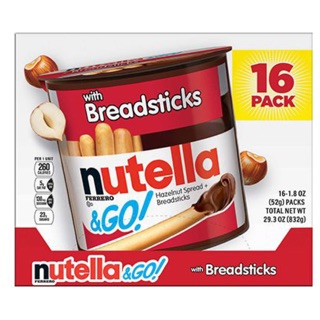 Thùng 16 Hủ BÁNH QUE CHẤM SOCOLA NUTELLA