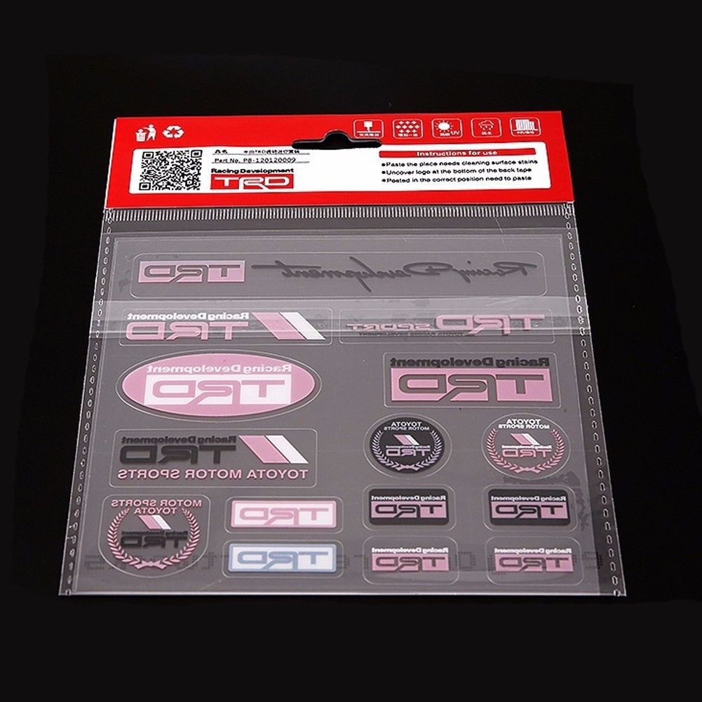 Nhãn dán cao cấp cho xe hơi Toyota Trd
