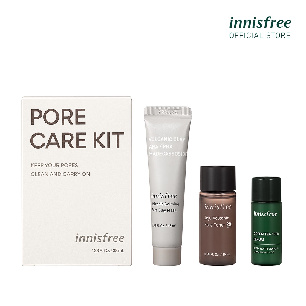 (Quà tặng) Bộ chăm sóc lỗ chân lông đá tro núi lửa innisfree Jeju Volcanic Pore