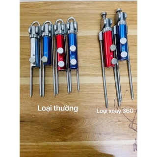 Chân cắm đất chống cần câu đài xoay 360 , chân chống cần gác cần đa năng , chất liệu HỢP KIM cao cấp