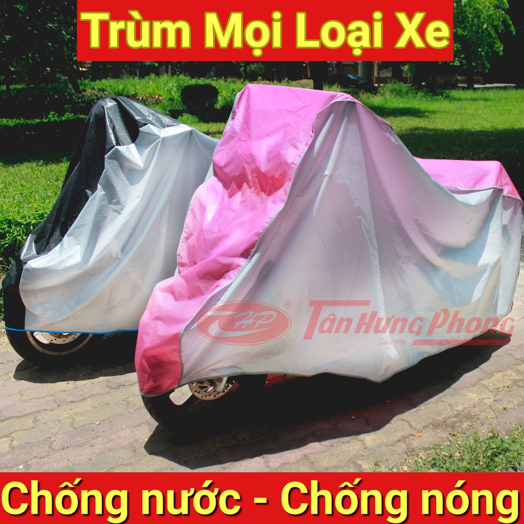 💥Bán sỉ💥 Bạt Trùm Xe Máy Tân Hưng Phong Unisex Ghi Xanh