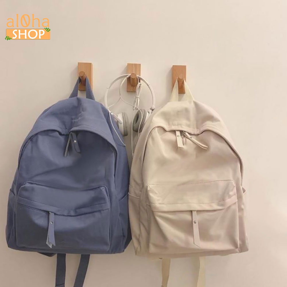 Balo - cặp sách Ulzzang Basic đi học, đi làm, du lịch, đựng laptop B088 Unisex nam nữ - al0ha Shop