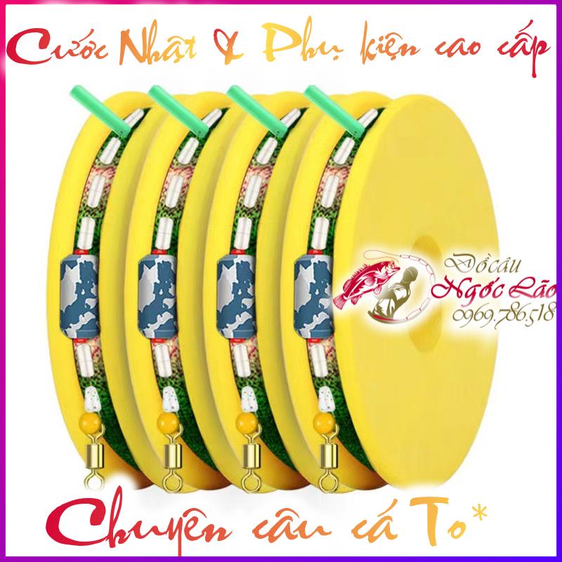 BỘ DÂY CÂU Cá To - Trục câu buộc sẵn Chuyên Câu Cá To - Siêu bền - Đủ 3m6 4m5 5m4 6m3 7m2- Chuyên câu đơn, câu đài