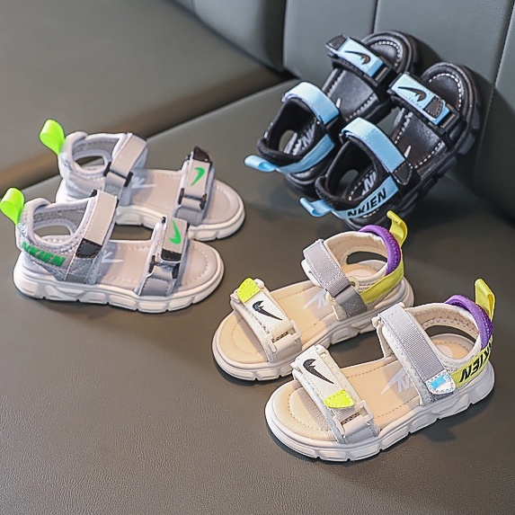 TM301.24 Dép sandal bé trai bé gái cao cấp cá tính, phong cách Hàn Quốc size 21/30