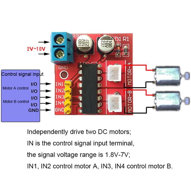 Mô Đun Điều Khiển Động Cơ Kép 2.5a Pwm Cho Arduino L298N 2.5a