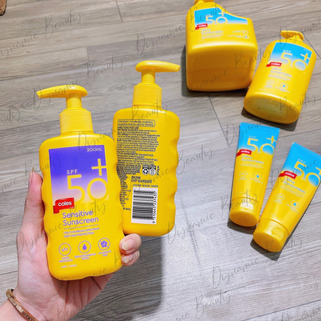 Kem chống nắng coles phổ rộng Coles ultra sunscreen / sensitive