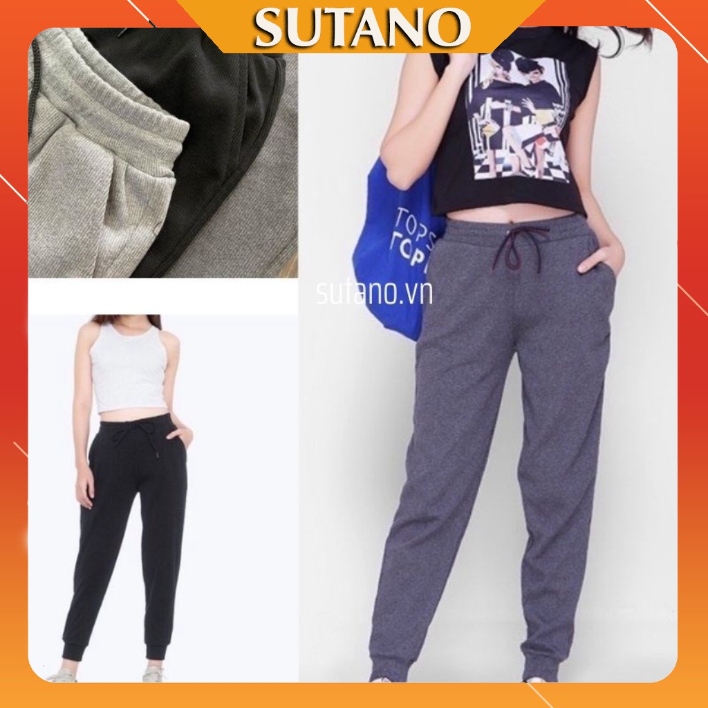 Quần joger nữ len tăm bo gấu lưng thun_Quần Jogger Len Tăm Nữ hàng chuẩn loại 1 Q302