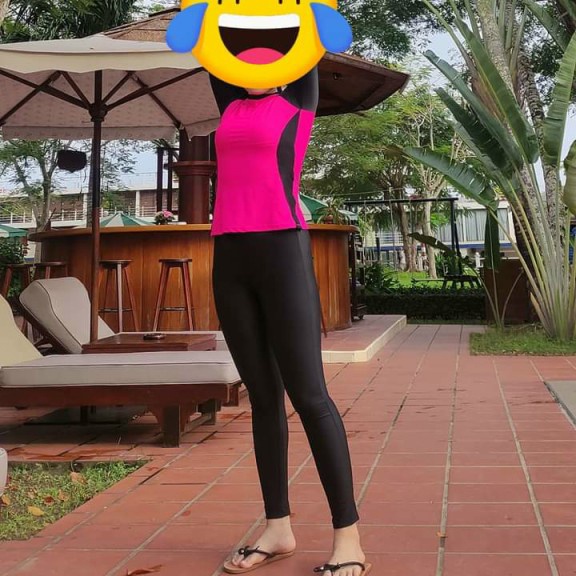 Đồ bơi nữ kín đáo bikini 2 mảnh quần dài tay dài dành cho học sinh thun lạnh DBN011