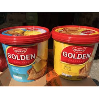 BÁNH QUY BƠ/ PHÔ MAI GOLDEN MONESCO CRACKERS HỘP 360G