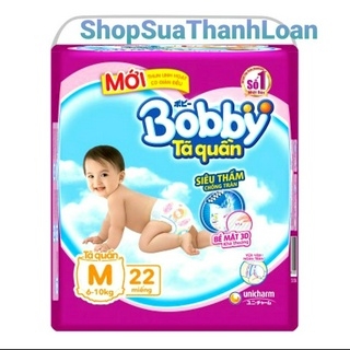 Tã quần bobby size m22 miếng