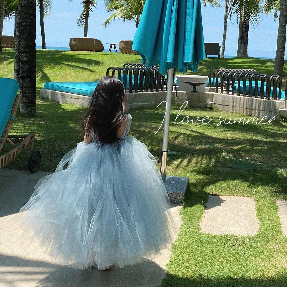 Disney Đầm Công Chúa Lolita Phong Cách Phương Tây Thời Trang Mùa Hè Cho Bé Gái