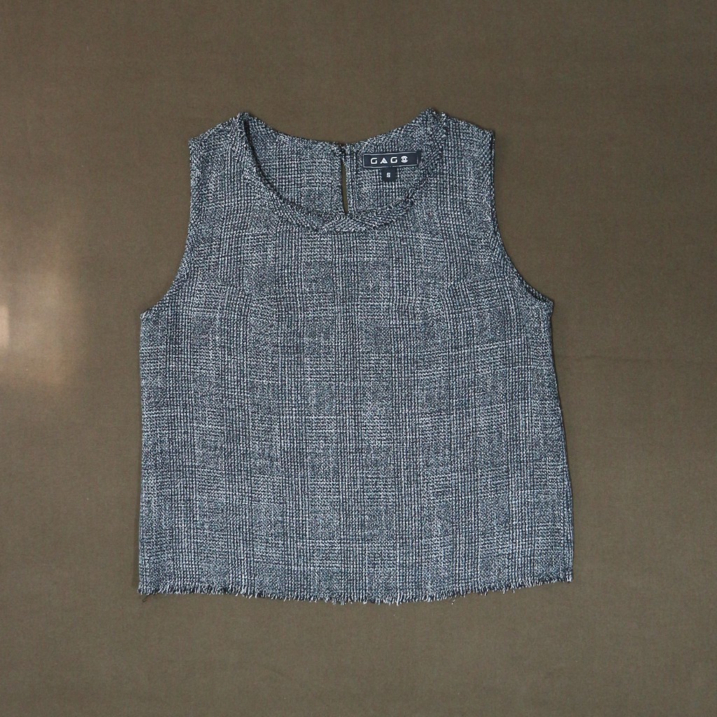 (Thanh lý) Áo 3 lỗ tweed GAGO size S