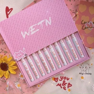 Sét 10 son kem lì WETN vỏ hồng xinh xắn
