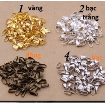 gói 10 Móc treo mặt dây chuyền (kiểu hạt dưa)