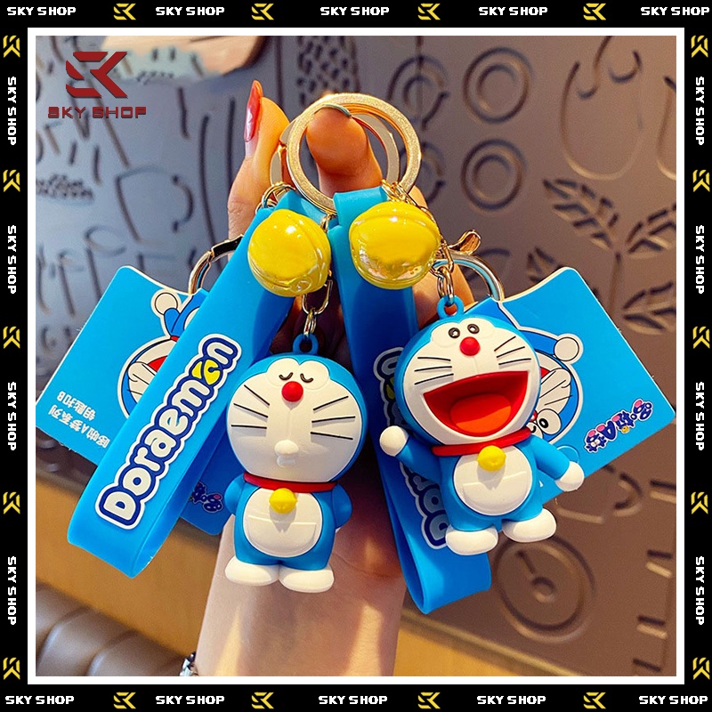 Móc khóa cute mô hình Doraemon, phụ kiện treo móc chìa khóa, balo phong cách Nhật Bản [MK014]