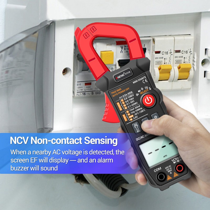 Kẹp Vạn Năng Kỹ Thuật Số Rms 6000 Counts Dc / Ac 600a St210 Chuyên Dụng