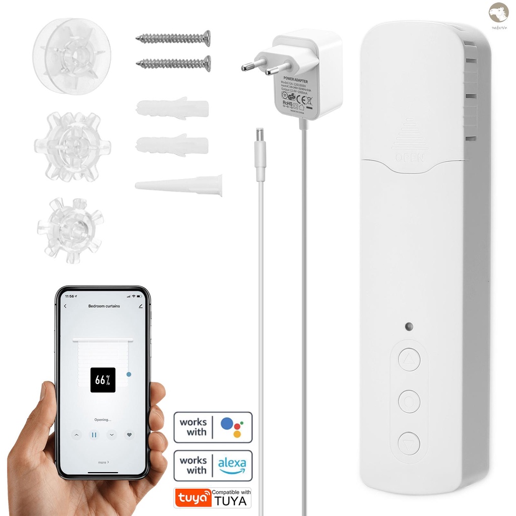 Màn cửa điện tử thông minh Tuya WiFi TM616EGWT