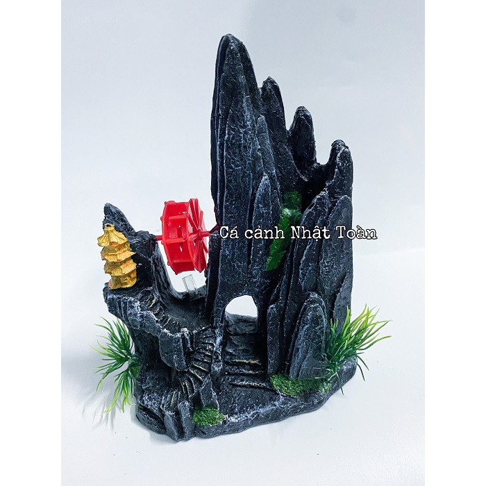 TIỂU CẢNH TRANG TRÍ HỒ CÁ NON BỘ 14x7x19cm