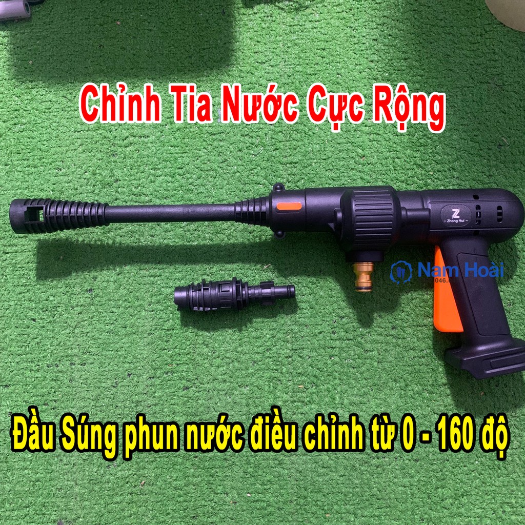 Máy Rửa Xe Cầm Tay Zhong Hui Thế Hệ 4 24VF250W, Áp lực cực mạnh [BẢO HÀNH 12 THÁNG]