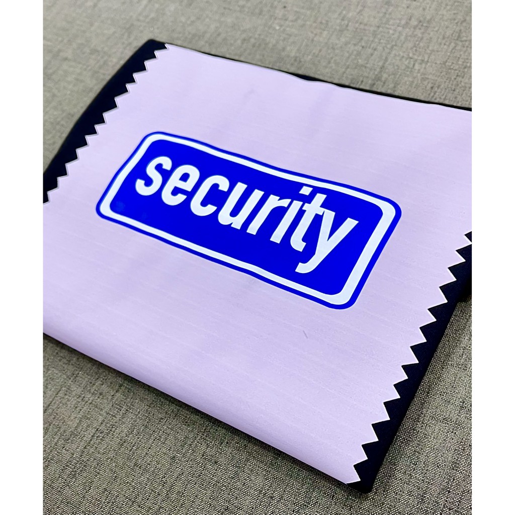 Áo thun Unisex Eleven Original in chữ SECURITY, Form Oversize Màu ĐEN