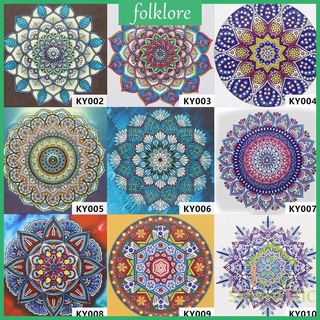 Bộ Tranh Đính Đá 5d Tự Làm Họa Tiết Mandala Ấn Tượng