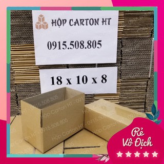 {dhtn} 18x10x8 Hộp Carton đóng hàng