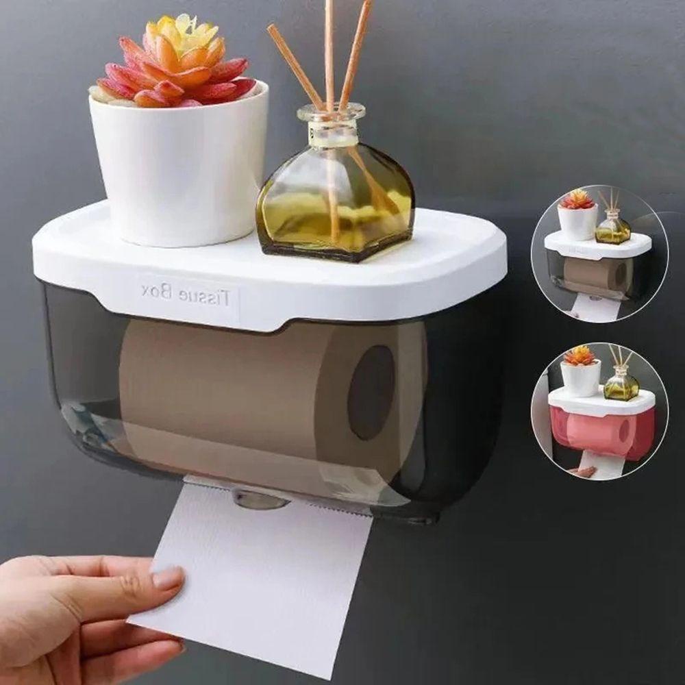 Giá Đỡ Cuộn Giấy Vệ Sinh Chống Nước Đa Năng Không Cần Đục Lỗ