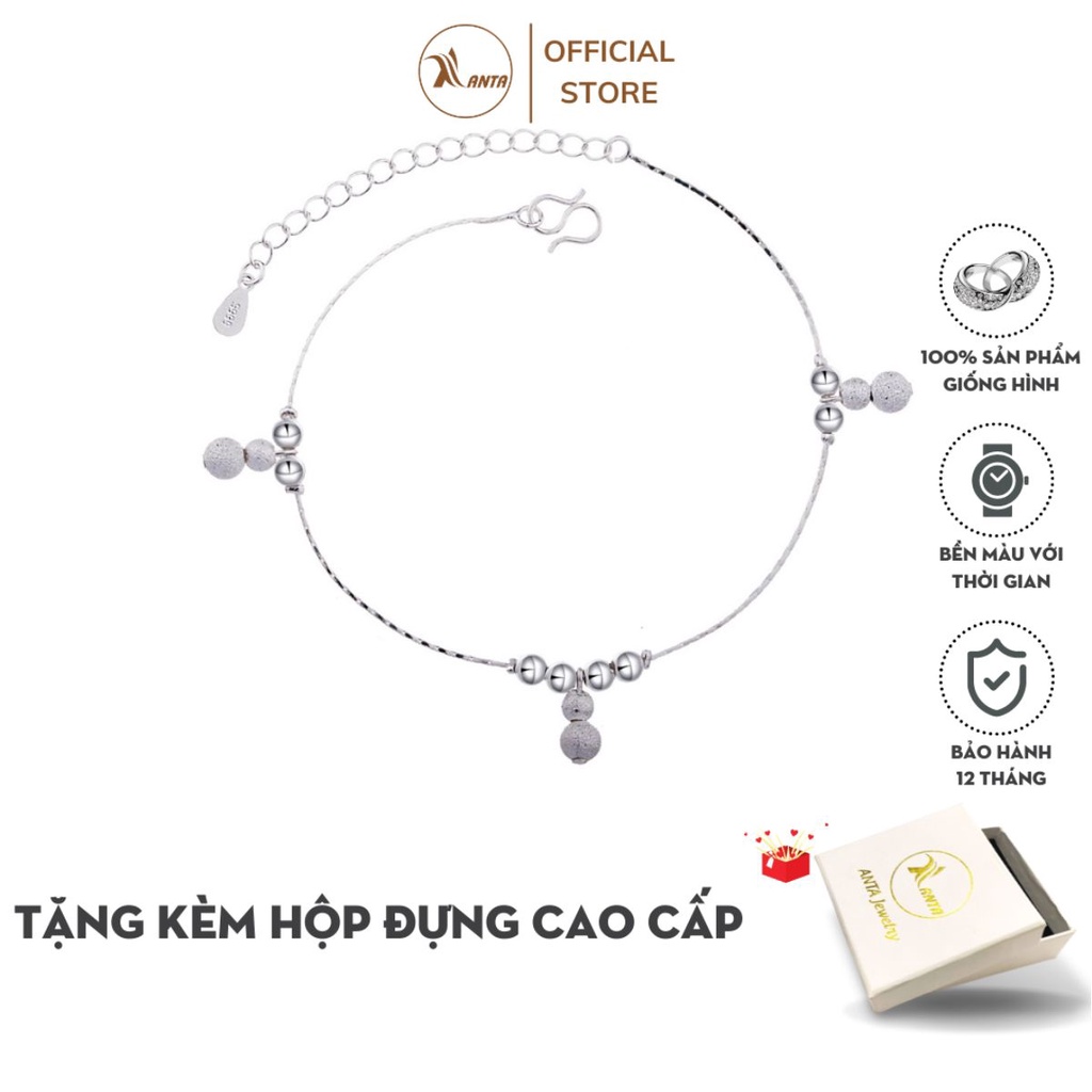 Vòng lắc tay nữ mix hạt tròn 3 điểm cách điệu ANTA Jewelry ATJ9030