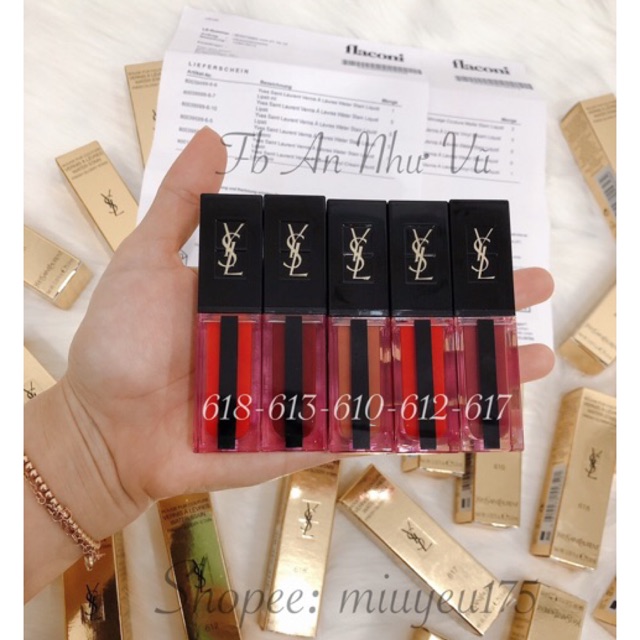 [AUTH_SẴN] Son YSL Water Stain vợt sale - Đủ Bill