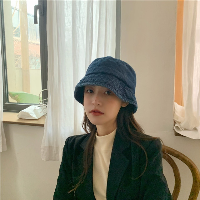 Mũ vành màu trơn phong cách retro Hàn Quốc thời trang cho nữ
