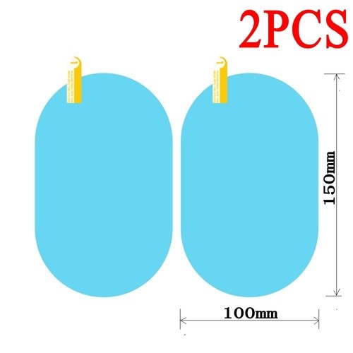 ✅ Bộ 2 Miếng Phim Dán Kính Chiếu Hậu Xe Hơi Chống Nước Mưa Chống Sương Mù
