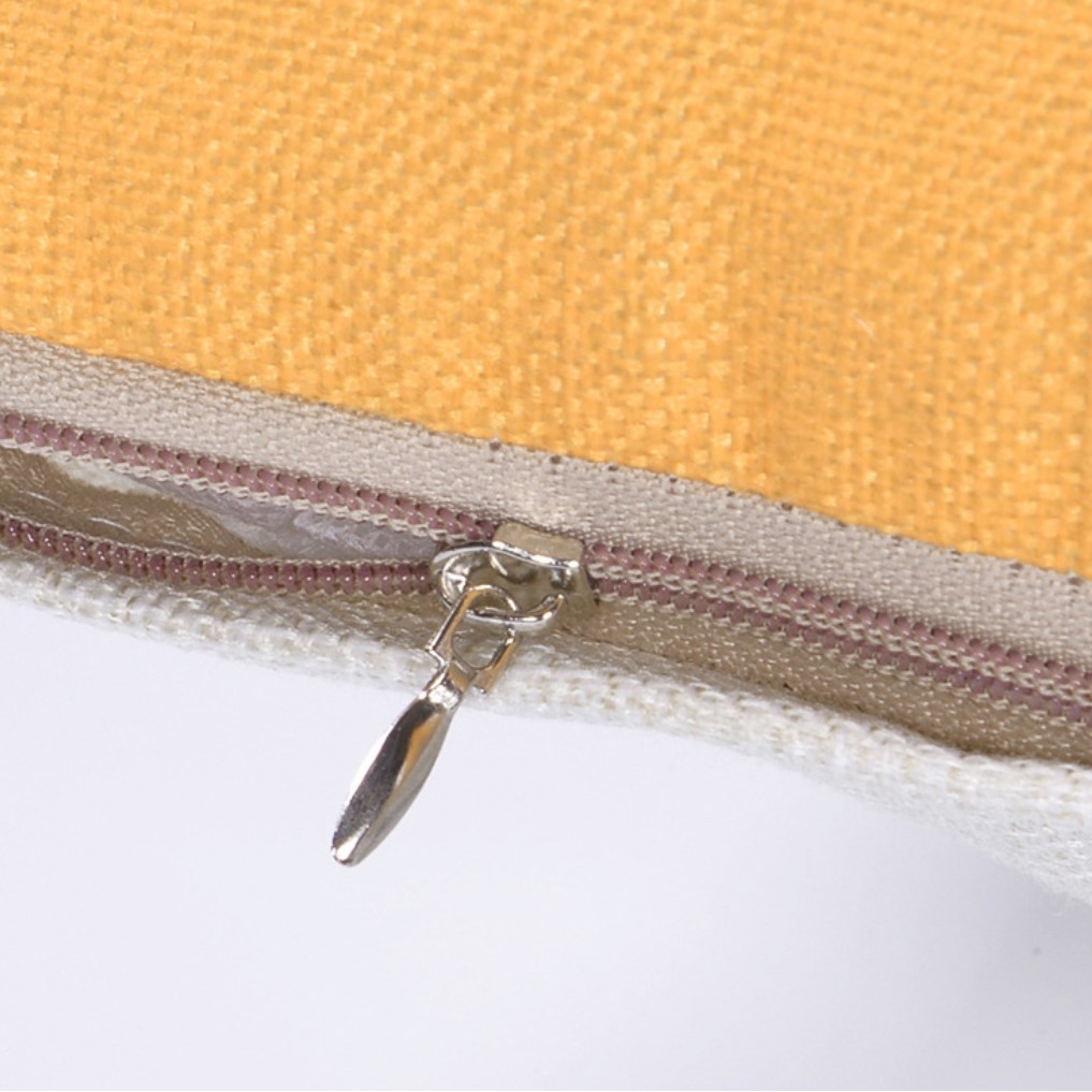 Gối tựa trang trí mẫu Hoa Tròn vải bố dày dặn cao câp 45cm