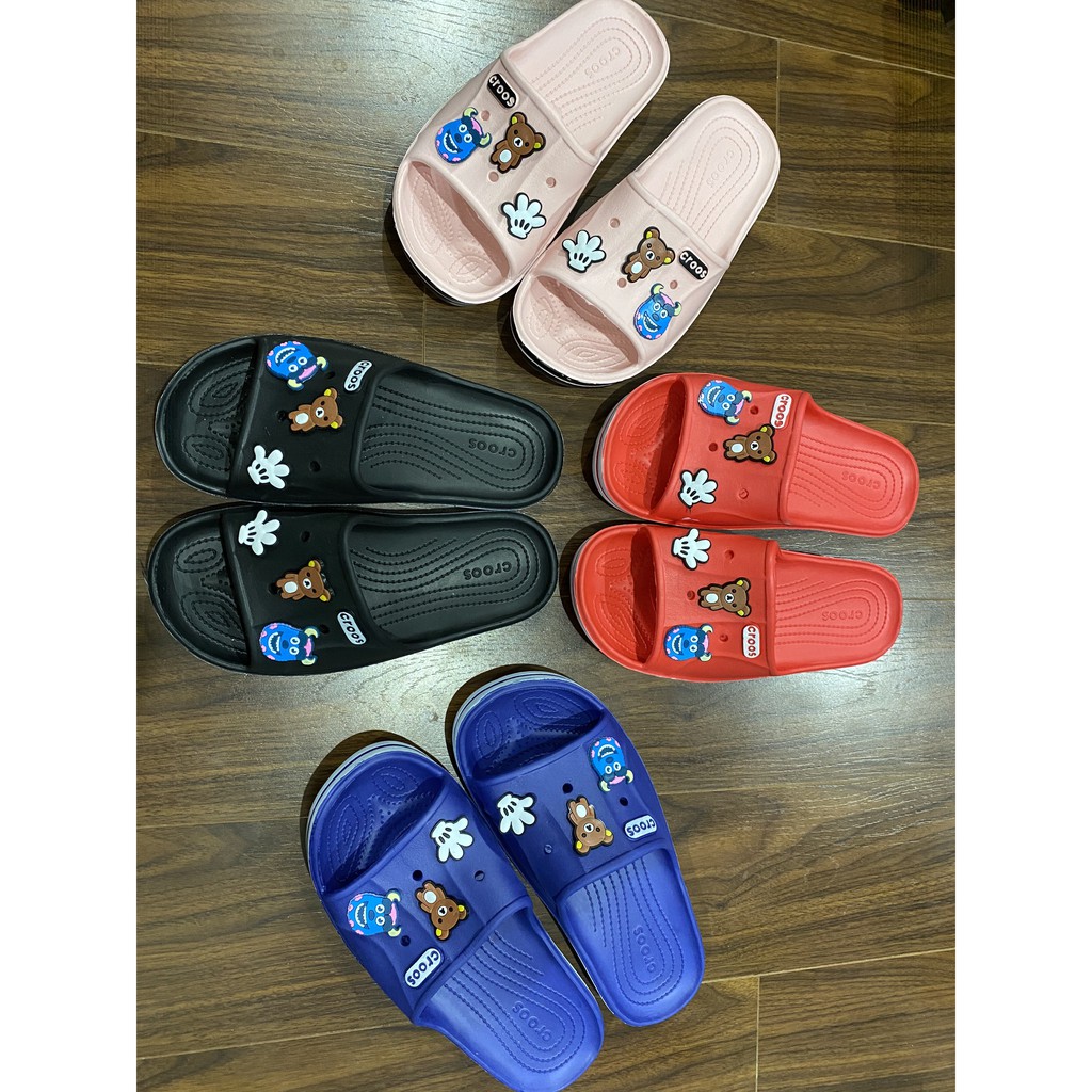 Dép nữ đế bằng croos tặng kèm 6 sticker Form Nhỏ | BigBuy360 - bigbuy360.vn