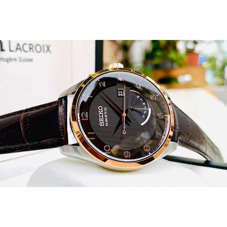 ĐỒNG HỒ CƠ NAM Seiko SRN068P1-CỰC LẠ VỚI TONE CÀ PHÊ CHỦ ĐẠO