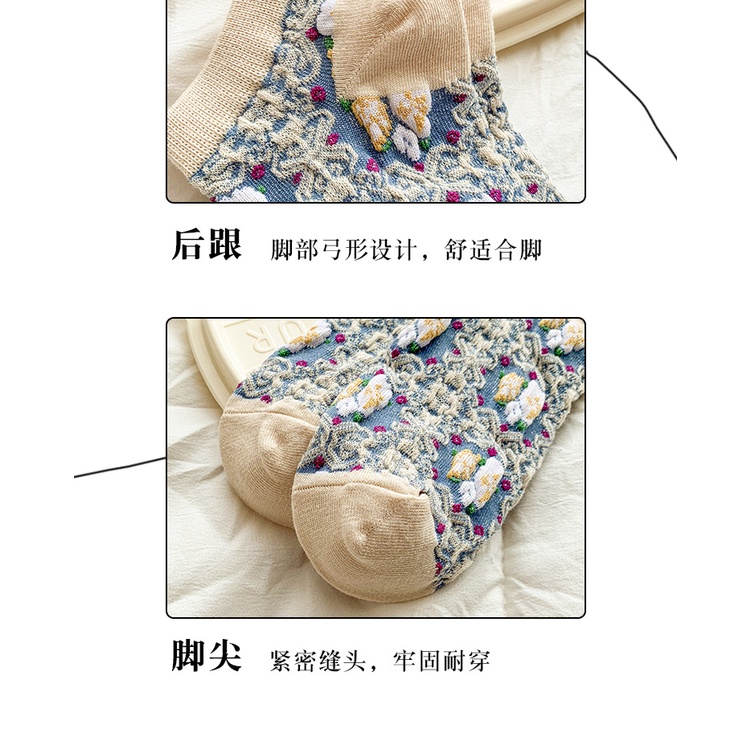 [Hàng Có Sẵn] Vớ Cổ Thuyền Thoáng Khí Phong Cách Nhật Bản Hàn Quốc Dễ Thương Dành Cho Nữ