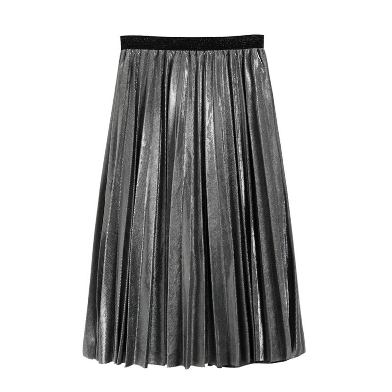 Váy nhung dài xếp ly thiết kế lấp lánh thời trang cho nữ | BigBuy360 - bigbuy360.vn